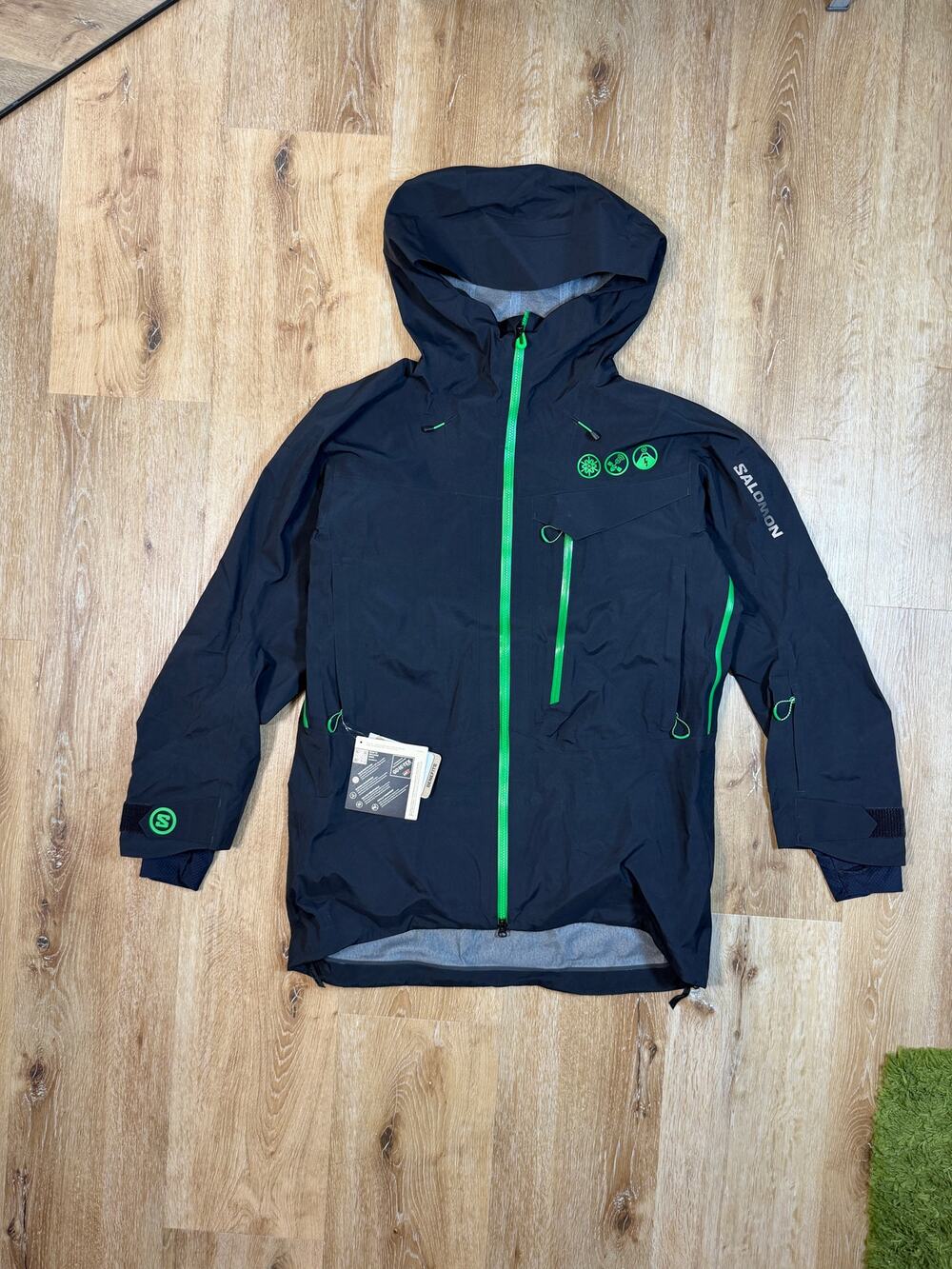 Salomon x Hidden NY Shell Jacket Black L New